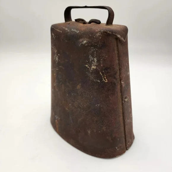 Antique Cow Bell Farm Hand Forged Large Country Rustic Decor - Picture 2 of 8